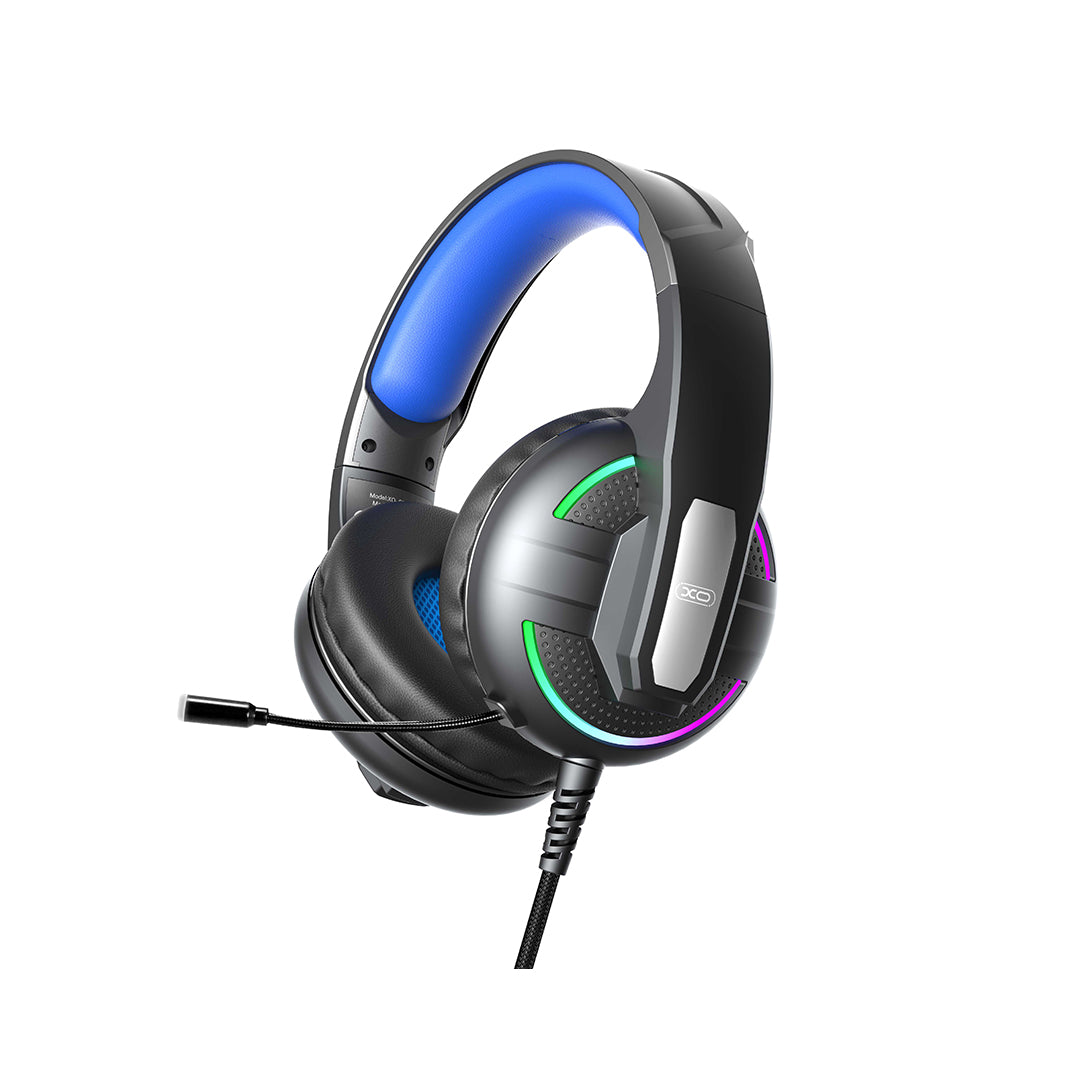 XO GE-09 Ακουστικά Gaming με Στατικό RGB και Μικρόφωνο USB+3.5 (με καλώδιο προσαρμογέα)