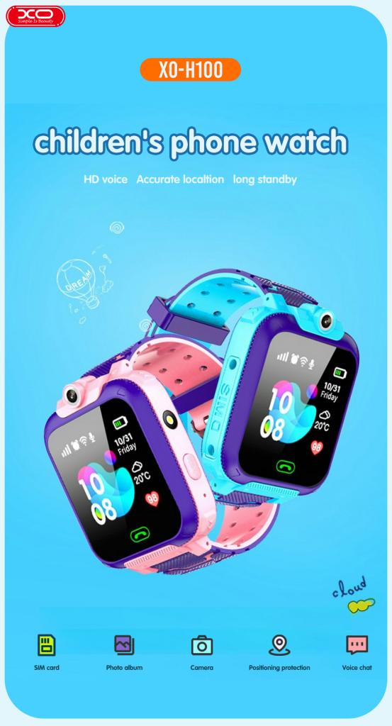 XO H100 Παιδικό Smartwatch 2G Μπλε