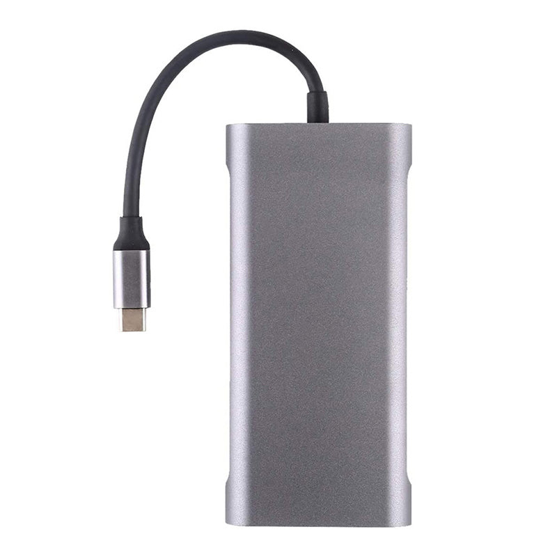 11 in 1 Docking Station RJ45 USBx4 VGA HDMIPD SD TF Audio