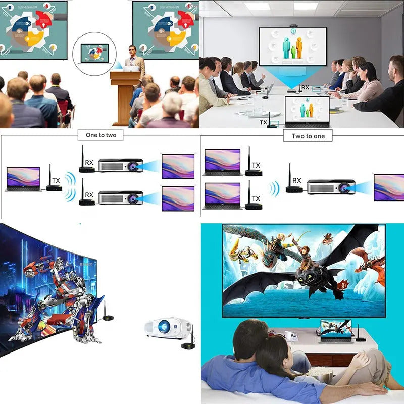 Αντάπτορας Ασύρματης Επέκτασης HDMI 50m 1080P για Τηλεόραση