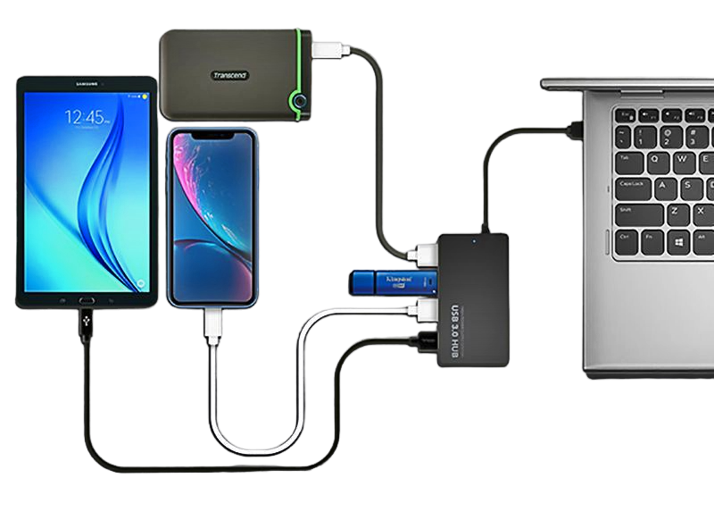 4 in 1 USB C Docking Station USB 3.1 Type C to 4Port USB 3.0