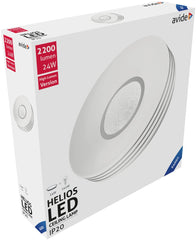 Avide LED Μοντέρνα Πλαφονιέρα Οροφής Helios 24W 380x95.0mm Ψυχρό 6400K
