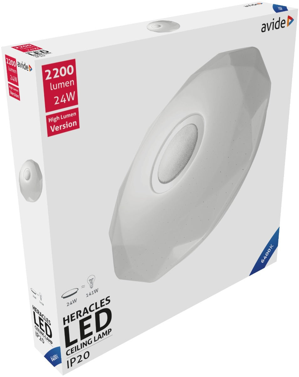 Avide LED Modern Ceiling Light Heracles 24W 395x66mm Cool 6400K