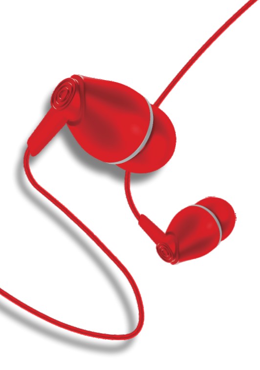 TC-HFr1 Ενσύρματα Ακουστικά Handsfree 3,5mm Κόκκινο