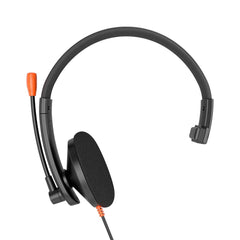 Meetion HP002U Ενσύρματο Ακουστικό Τηλεφωνίας USB / Μαύρο