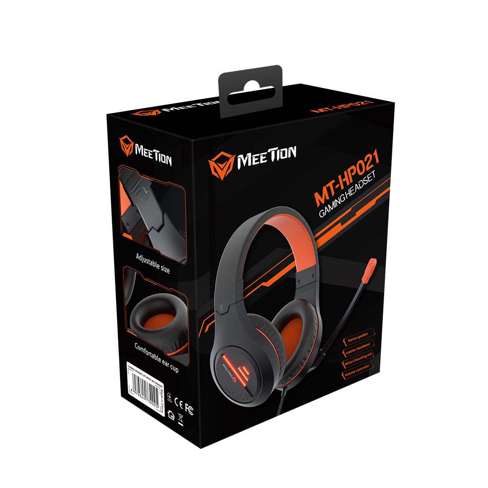 Meetion Gaming Headset MT-HP021 Black &amp; Orange