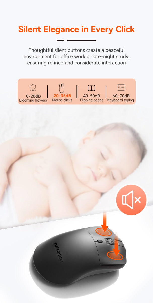 Meetion Ασύρματο Ποντίκι Office MT-R546 2.4G Μαύρο