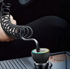 ATC-CA08 Φορτιστής Αυτοκινήτου με 2 Θύρες USB-A & Type-C και Καλώδιο Type-C 70W