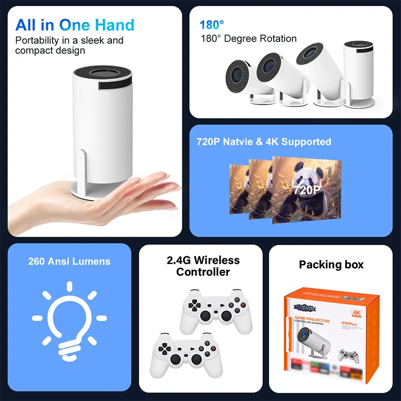 ATC GP Προτζέκτορας Gaming με 2 Χειριστήρια