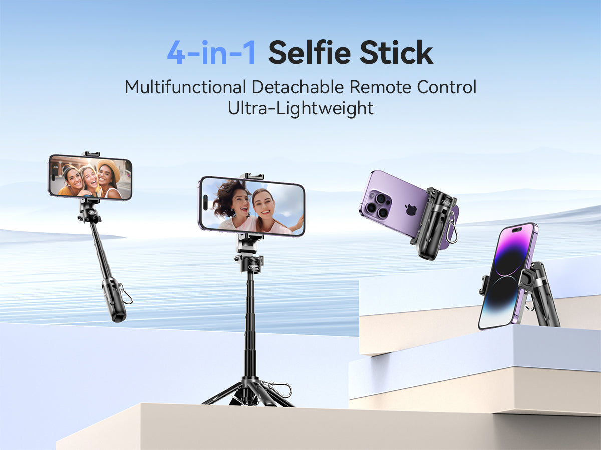 XO SS21 Πολυλειτουργικό Mini Bluetooth Selfie Stick 4 σε 1