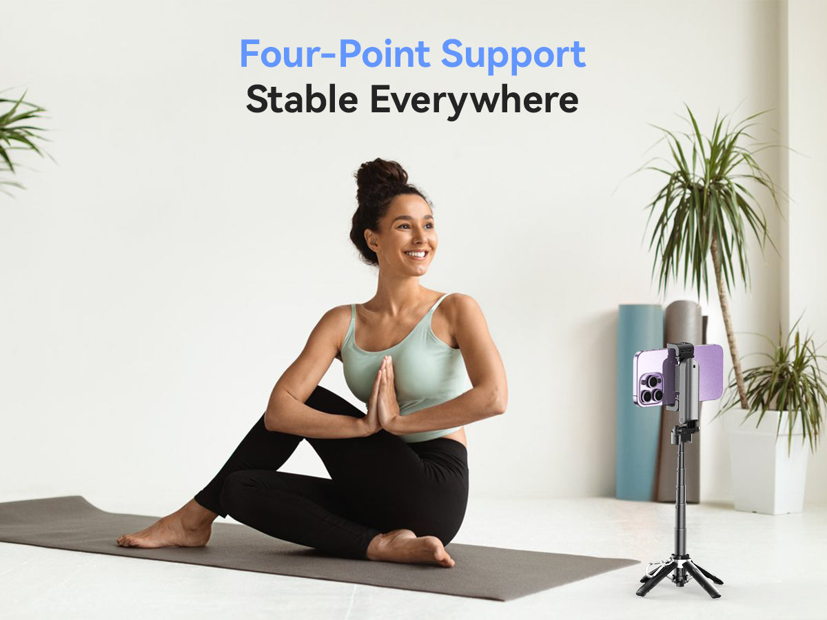 XO SS21 Πολυλειτουργικό Mini Bluetooth Selfie Stick 4 σε 1