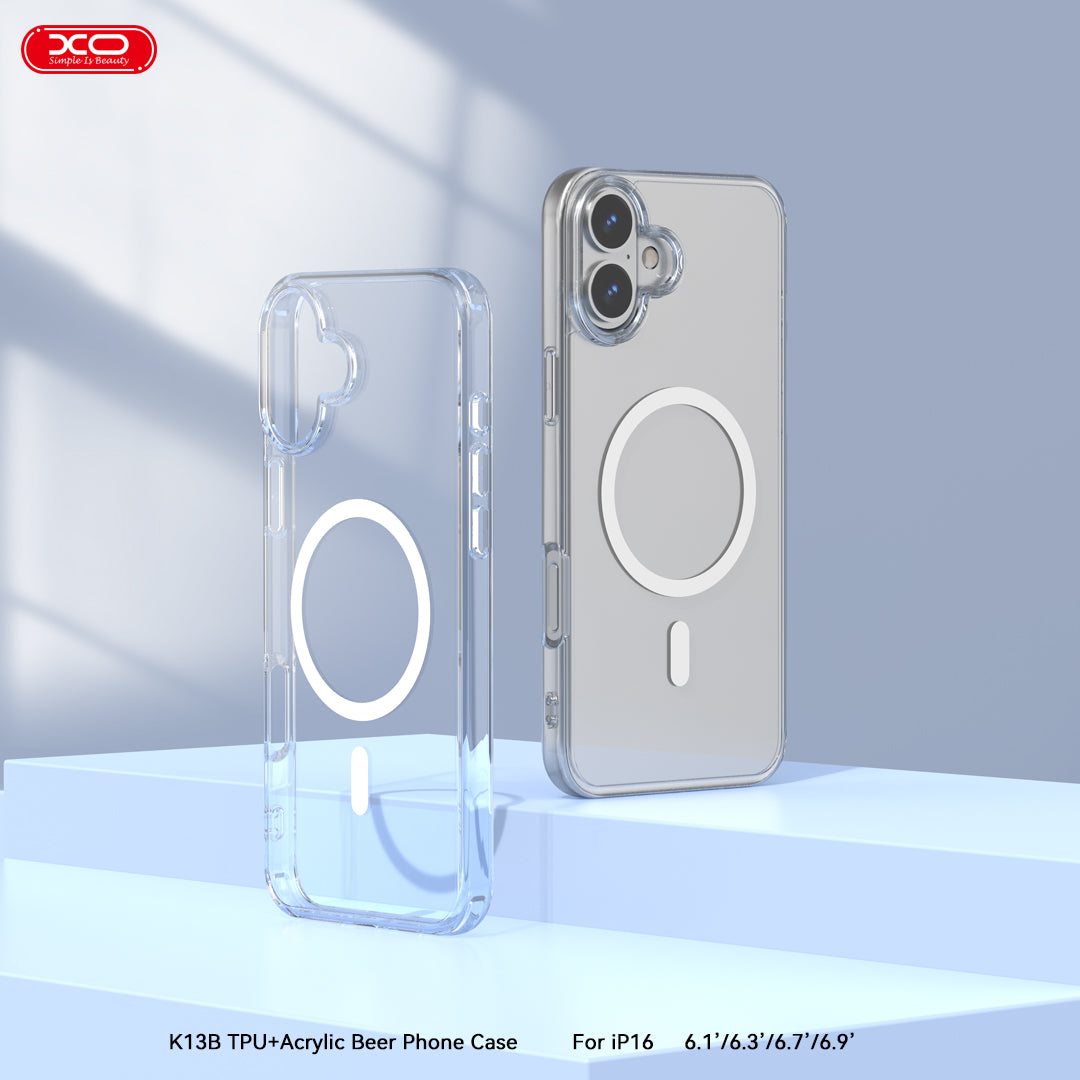 XO K13B Θήκη IPhone 16 Pro Max 6,9" TPU + Ακρυλική με Ενσωματωμένο Μαγνήτη