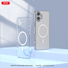 XO K13B Θήκη IPhone 16 Pro Max 6,9" TPU + Ακρυλική με Ενσωματωμένο Μαγνήτη