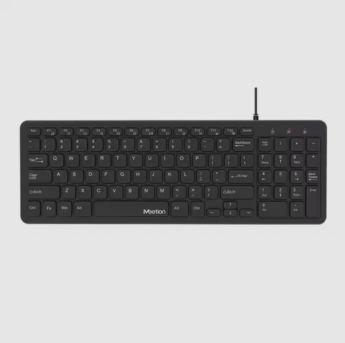 Meetion MT-K410 USB Ultra Thin Chocolate Πληκτρολόγιο