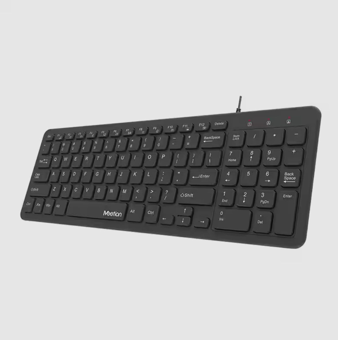 Meetion MT-K410 USB Ultra Thin Chocolate Πληκτρολόγιο