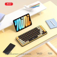 XO KB-12 Ασύρματο Πληκτρολόγιο Bluetooth Tri-Colour Γκρι
