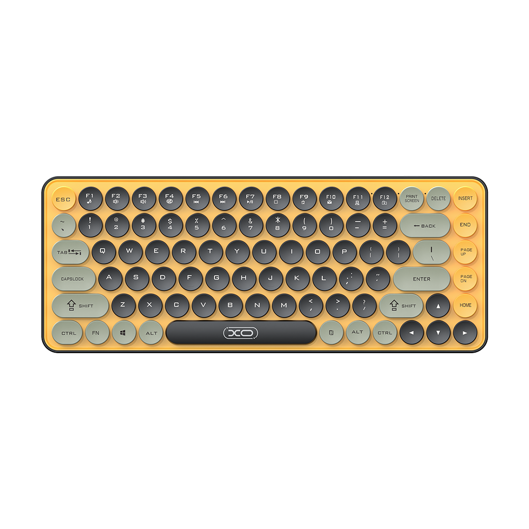 XO KB-12 Ασύρματο Πληκτρολόγιο Bluetooth Tri-Colour Γκρι