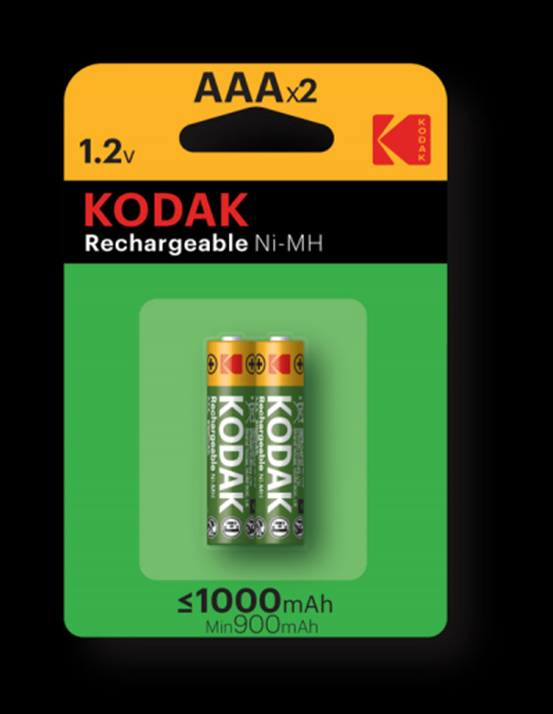 Kodak Rechargeable Batteries HR03 AAA 1000mAh (2pcs)