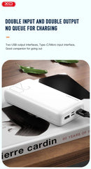 XO PR183 Power Bank με Φωτεινή Ένδειξη 20000mAh Μαύρο