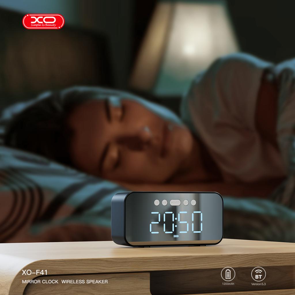 XO F41 Καθρεύτης Ρολόι Bluetooth Ηχείο Speaker