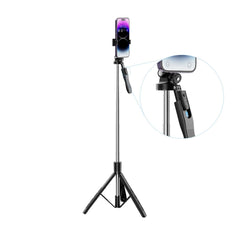 XO SS15 Bluetooth Selfie Stick Σταθερό για άμεσο Broadcasting με Ενισχυμένο Τρίποδο και Βραχύωνα 1.8m