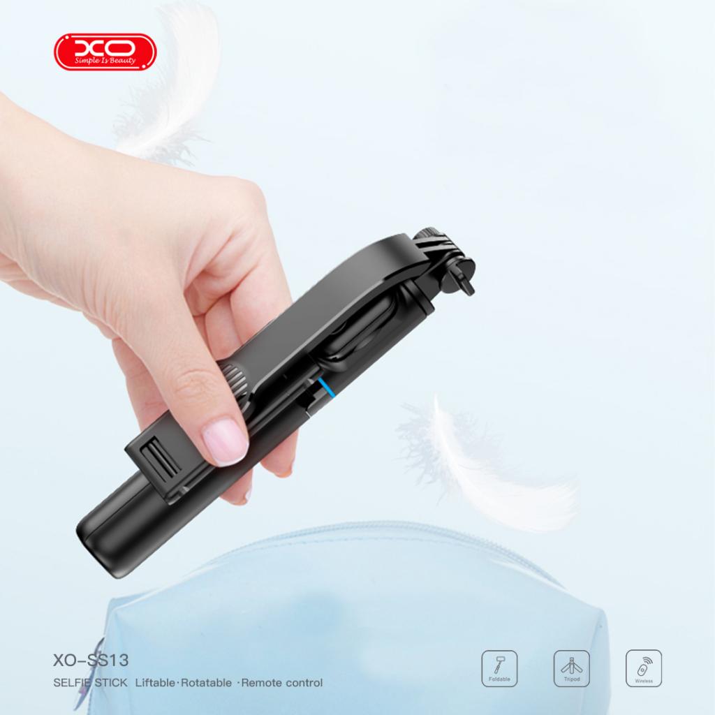XO SS13 Bluetooth Selfie Stick για Τρίποδο (Αποσπώμενο Κλίπ Τηλεφώνου, Μπορεί να Χρησιμοποιηθεί ως Βάση Τηλεφώνου) 1.06m