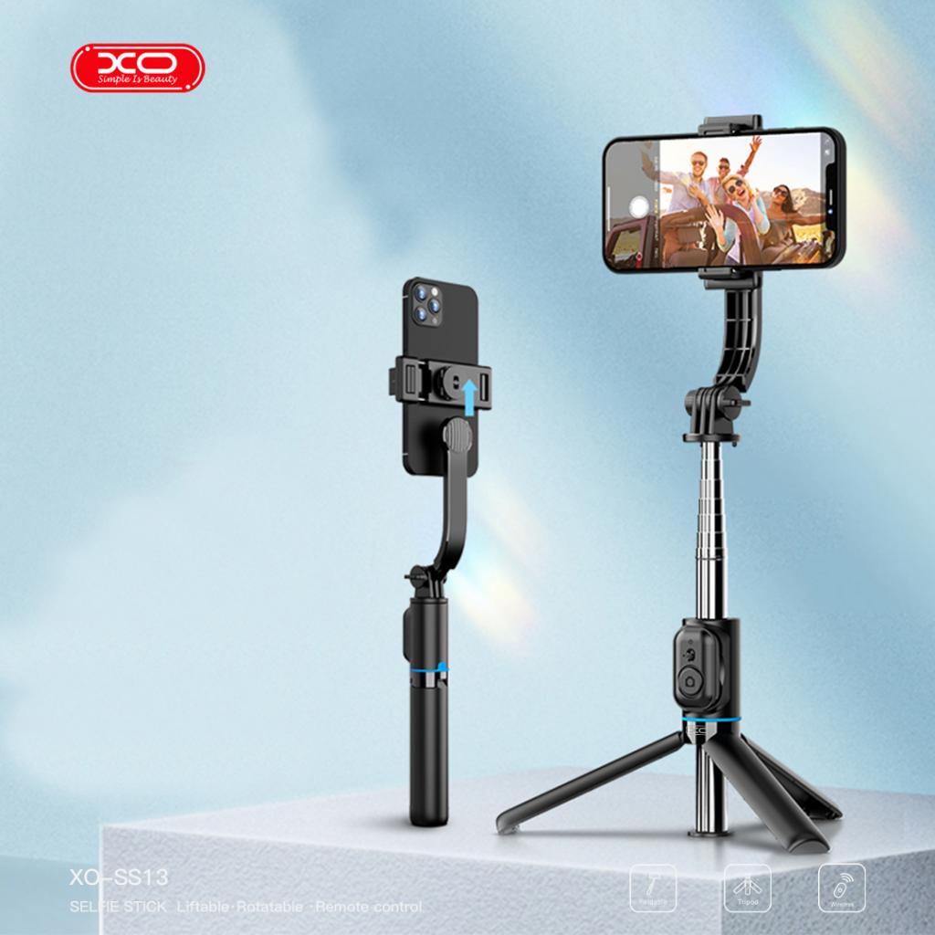 XO SS13 Bluetooth Selfie Stick για Τρίποδο (Αποσπώμενο Κλίπ Τηλεφώνου, Μπορεί να Χρησιμοποιηθεί ως Βάση Τηλεφώνου) 1.06m