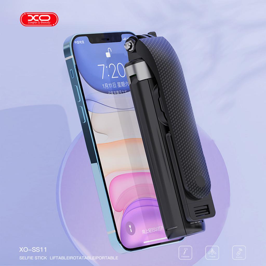 XO SS11 Bluetooth Selfie Stick με 4 Πόδια Ενισχυμένο 1m