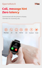 XO M8 Pro Αθλητικό Smartwatch με Ασύρματη Φόρτιση 1.96'49mm (calling version) Ασημί