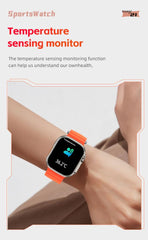 XO M8 Pro Αθλητικό Smartwatch με Ασύρματη Φόρτιση 1.96'49mm (calling version) Ασημί