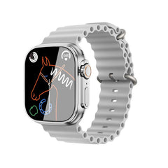 XO M8 Pro Αθλητικό Smartwatch με Ασύρματη Φόρτιση 1.96'49mm (calling version) Ασημί