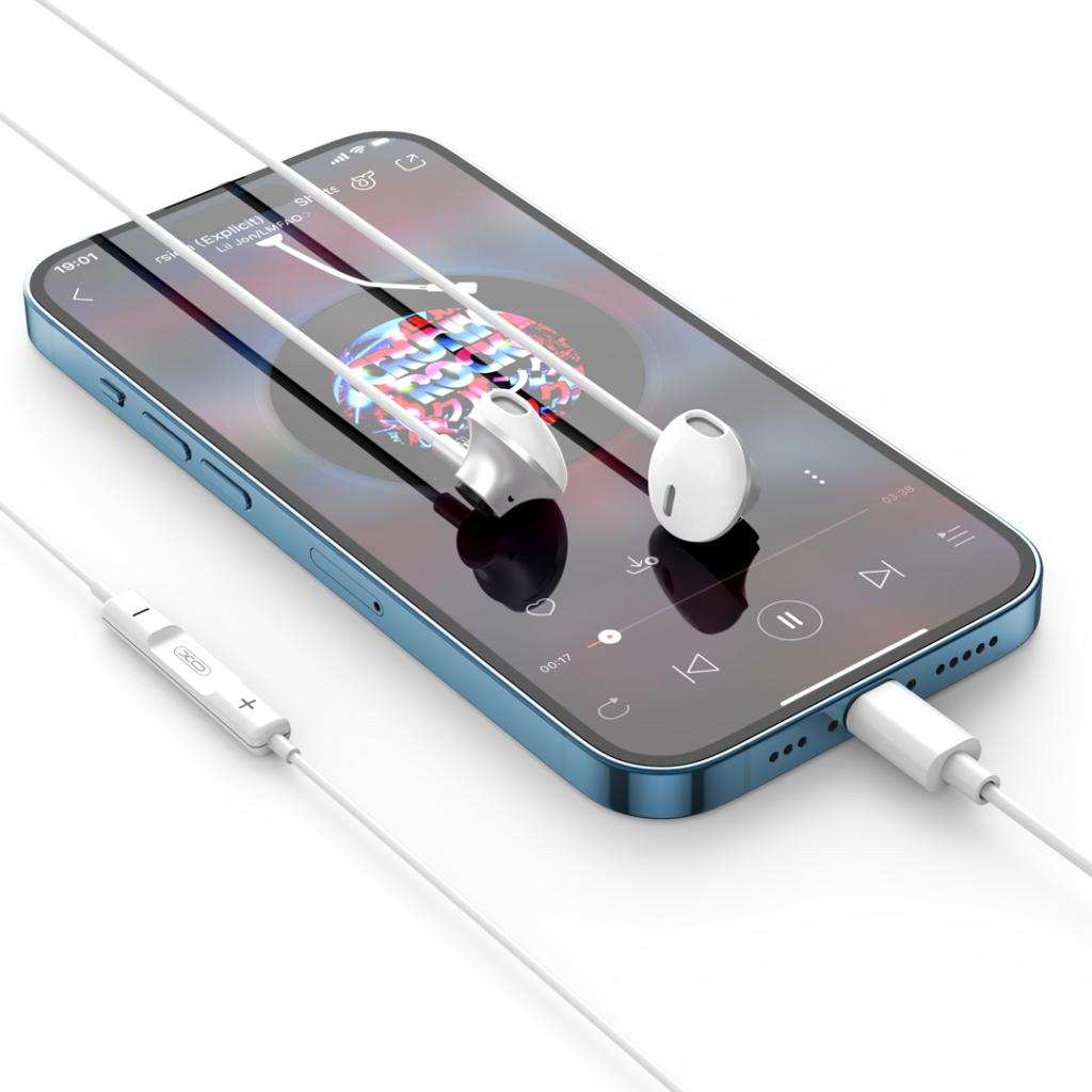 XO EP71 Μεταλλικά Ακουστικά Original Series Cracked Version Lightning in ear digital call
