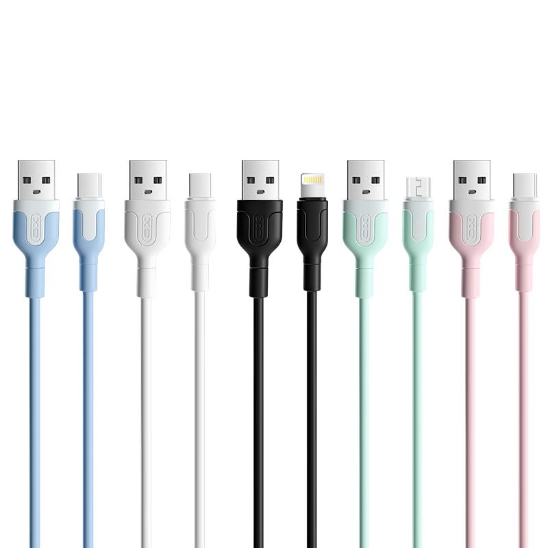 XO NB212 2.1A USB Καλώδιο για Type-C Μπλέ