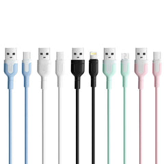 XO NB212 2.1A USB Καλώδιο για Type-C Μπλέ