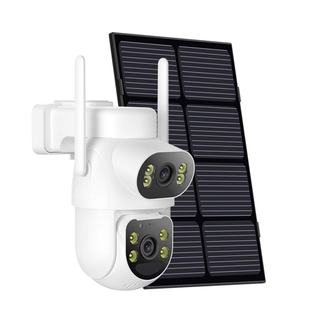 XO CR19 Εξωτερική Solar Κάμερα 4G AOV με Διπλό Φακό & 4 Megapixel