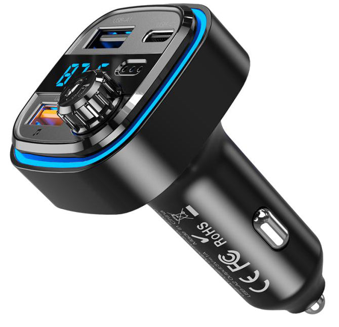 XO BCC08 Φορτιστής Αυτοκινήτου Bluetooth MP3 +5V3.1A με Φώς