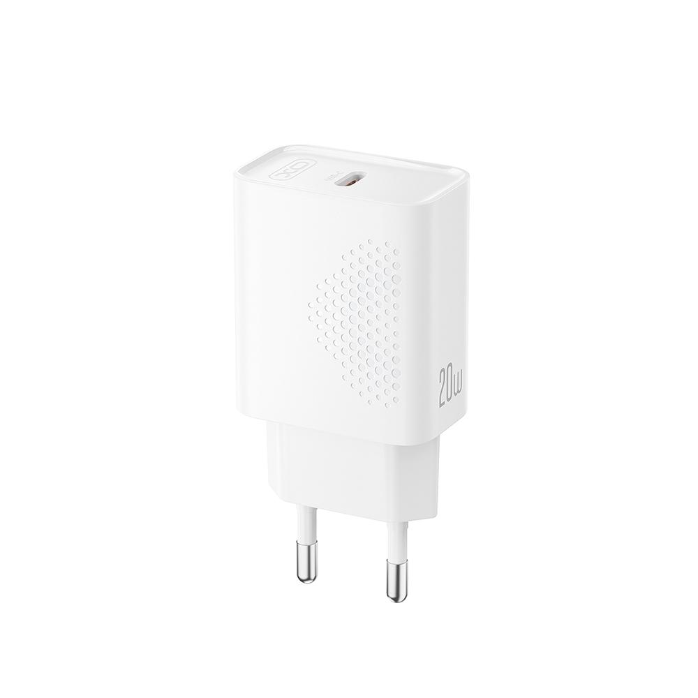 XO L160 (EU) Φορτιστής Ταχείας Φόρτισης με Θύρα Type-C & Καλώδιο Lighting 20W Kit (NB300)