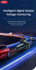 XO BCC09 Bluetooth MP3 Car Charger with TF card slot + PD 25W