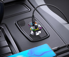 XO BCC09 Bluetooth MP3 Car Charger with TF card slot + PD 25W