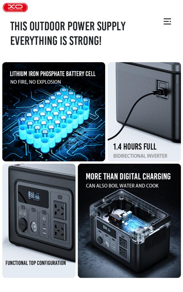 XO PSA-700 Σταθμός Τροφοδοσίας 192000mAh/614Wh