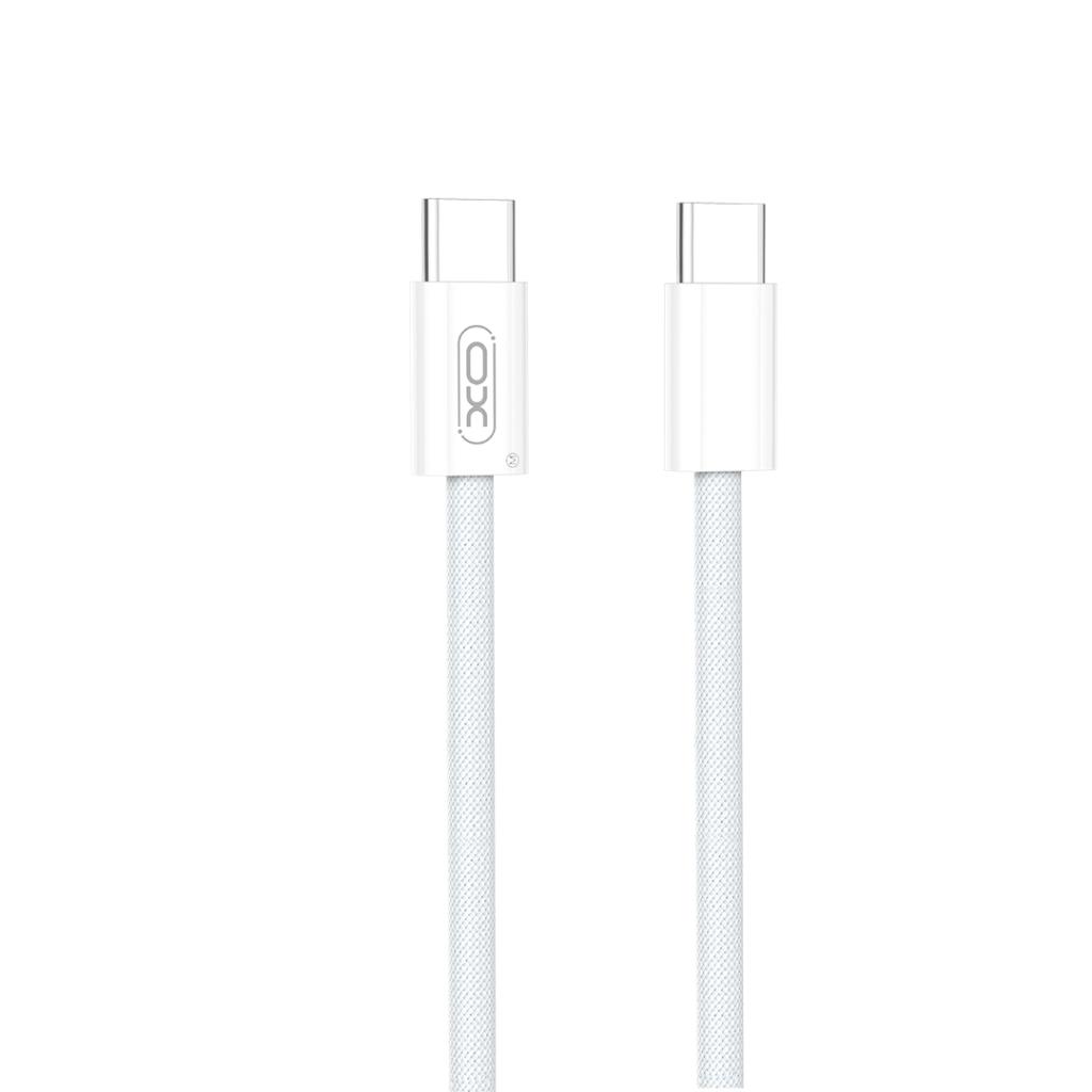 XO NB-Q260A Καλώδιο Φόρτισης & Μεταφοράς Δεδομένων Type-C σε Type-C 27W Πλεκτό 1m