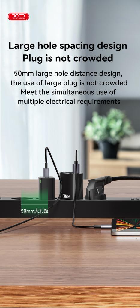 ΧΟ WL10 (EU) 4USB Πολύπριζο 1.8 (4AC+4USB)