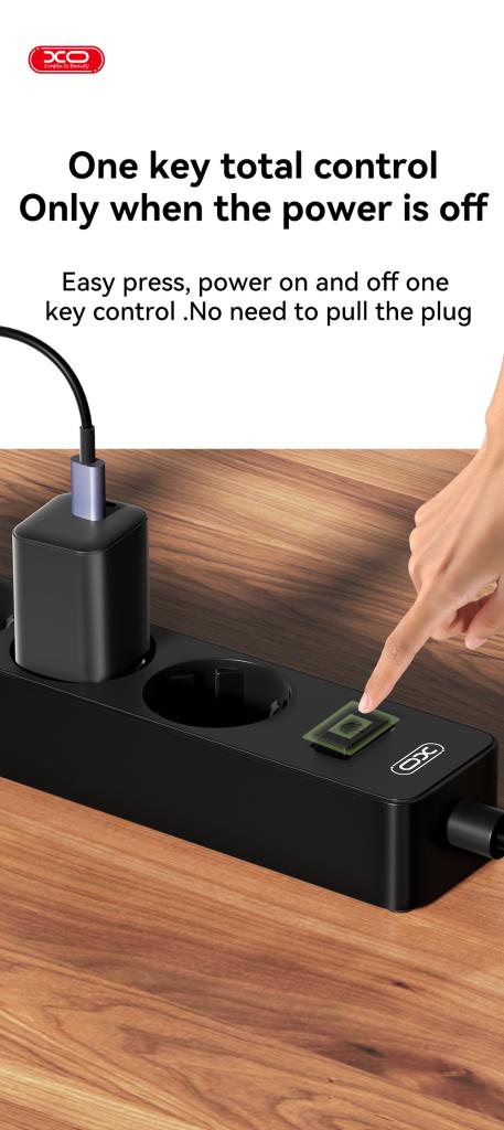 ΧΟ WL10 (EU) 4USB Πολύπριζο 1.8 (4AC+4USB)