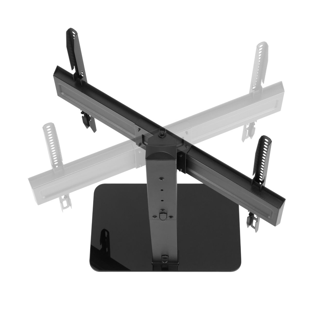 ATC-0323L Βάση Τηλεόρασης Επιτραπέζια Universal Περιστρεφόμενη με Γυάλινη Βάση 37" - 70"