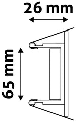 Avide GU10 Frame Square Grained Chrome