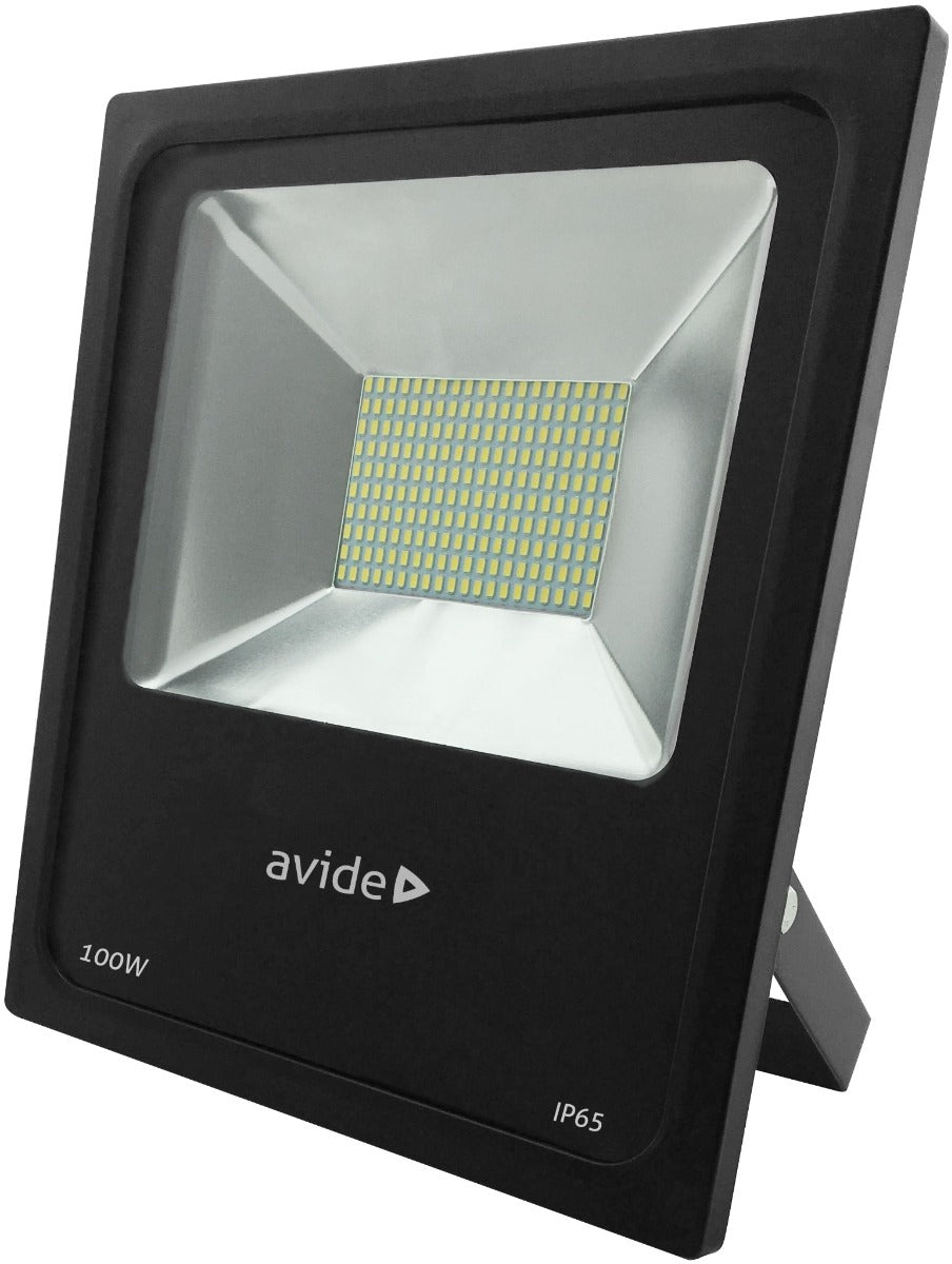 Avide LED Προβολέας Slim SMD 100W Λευκό 4000K