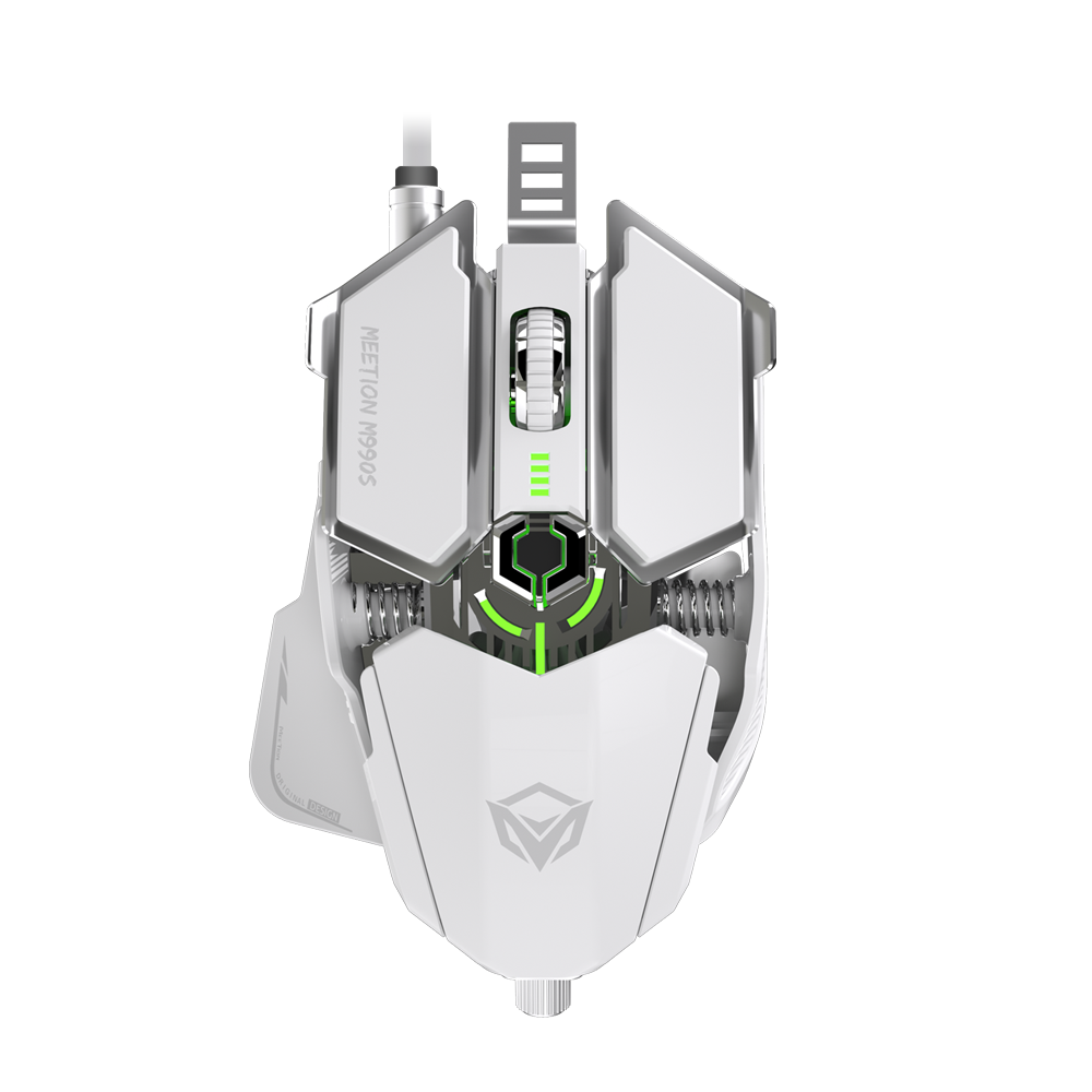 Meetion MT-M990S Μηχανικό Gaming Ποντίκι / Λευκό