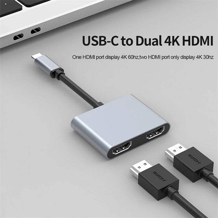 4 in 1 Dual HDMI ports adapter