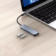 5 in 1 PD 100W Type-C HDTV USB2.0/3.0 4K 30HZ Adapter