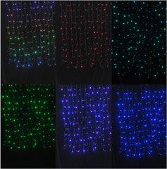 Entac Christmas Lights Curtain IP44 144 LED RGB 8x8 Functions 1x1